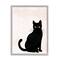 Stupell Industries Halloween Black Cat Silhouette Framed Giclee Art